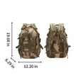 thumbnail image 2 of Camouflage High-Capacity Outdoor Backpack, Multi-Functional Tactical Hiking Bag, Double Shoulder, Hip Belt Bag, Water-Resistant for Camping, Climbing, Travel, 2 of 6