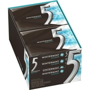 5 Gum Wintermint Ascent Sugarfree Gum, 10 packs