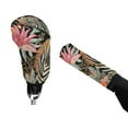 thumbnail image 4 of FORUDESIGNS Zebra Flower Print 2 PCS Car Handbrake Cover Gear Shift Cover Set, Non-Fading Vehicle Handbrake Grip Cover Shift Lever Handle Protector Universal Fit for SUV Sedan Van, 4 of 5
