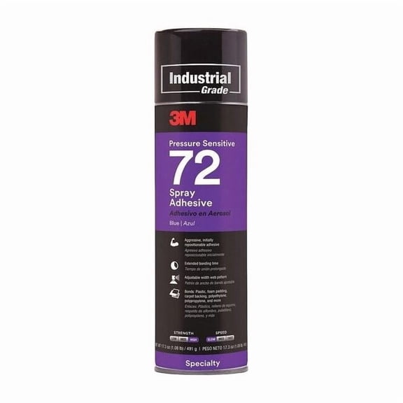3m Spray Adhesive,24 fl oz,Aerosol Can 72 BLUE