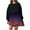 Purple 10, variant on Christmas Women's Fashion Oversized Sweatshirt Dress Long Sleeve Crew Neck Patchwork Pullover Gradient Color Loose Sweatshirt Mini Casual Dress Homecoming Dresses 2024