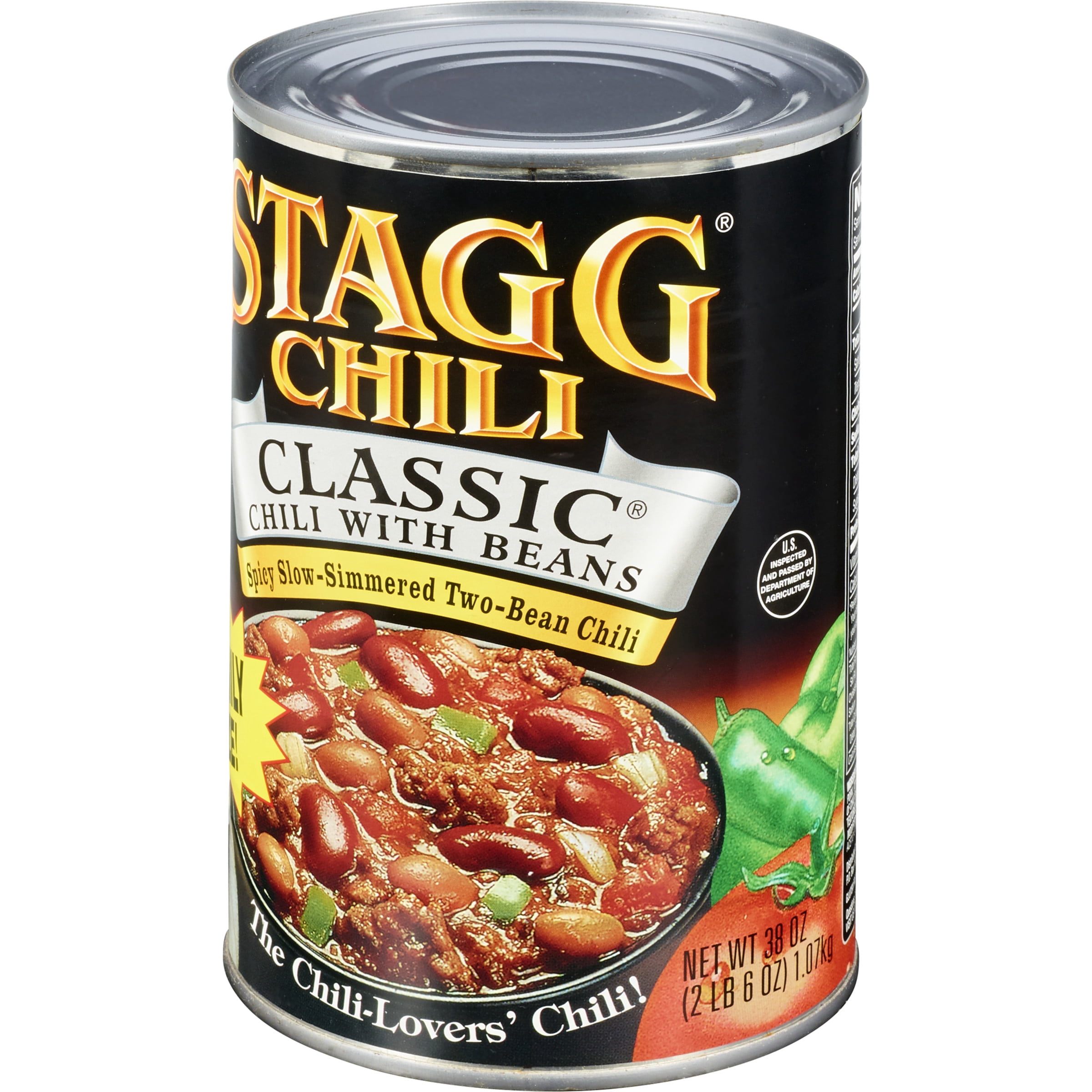 STAGG CLASSIC Chili with Beans, Shelf Stable, 38 oz Steel Can