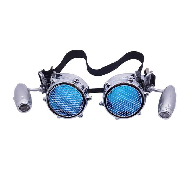 Gafas estilo Steampunk Zulema Disfraz de Halloween Argenta brillante