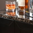 thumbnail image 2 of Metro Black Wood and Marble Bar Cabinet, 2 of 8