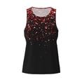 thumbnail image 4 of Easygdp Red Glitter1 Men's Tank Top, Sleeveless Muscle T Shirts, Breathable, Quick-Dry, Loose for Gym, Running, Fitness - Large, 4 of 9