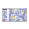 thumbnail image 2 of JIALIOU Nylon Trifold Card Wallet with ID Window Zipper Pocket for Men Women Teen Lilac Blue Retro Floral, 2 of 7