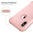 thumbnail image 3 of Dteck iPhone Xs Max Case, Dteck Heavy Dual Layer Rugged Shockproof Case Hard PC Protective Back Cover For Apple iPhone Xs Max 6.5 inch, Rosegold, 3 of 7