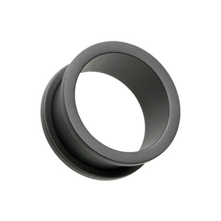 

Matte Black Steel Screw-Fit Ear Gauge Tunnel Plug