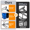 thumbnail image 6 of ZENSTYLE Durable 2 Pack Pull Out Trash Garbage Can 35 Quart Sliding Kitchen Waste Container Saving Space Indoor, Blue and Black, 6 of 8