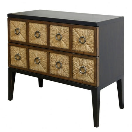 DCR1006DS-Stylecraft Home Collection-2-Drawer Chest In Mid-Century Modern Style-32 Inches Tall and 36 Inches Wide