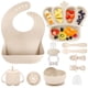 thumbnail image 1 of Set de alimentación para bebés BXLL de silicona, 10 unidades, con ventosa, 1 of 7