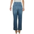 thumbnail image 2 of INC Womens High Rise Ripped Straight Leg Jeans Blue 16, 2 of 2
