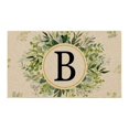 thumbnail image 1 of Popular! Letters Doormats Front Door Floral Decor Initials Doormats Outdoor Entrance Home Surname Decoration Indoor Outdoor, 1 of 3