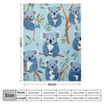 thumbnail image 4 of JEUXUS Koala Throw Blanket, Adorable Super-Soft Extra-Large Koala Blanket for Girls, Women, Teens, Kids, Baby, and Children, Cute Fleece Koala Blanket Warm and Cozy Throw for Bed Crib or Couch, 4 of 6