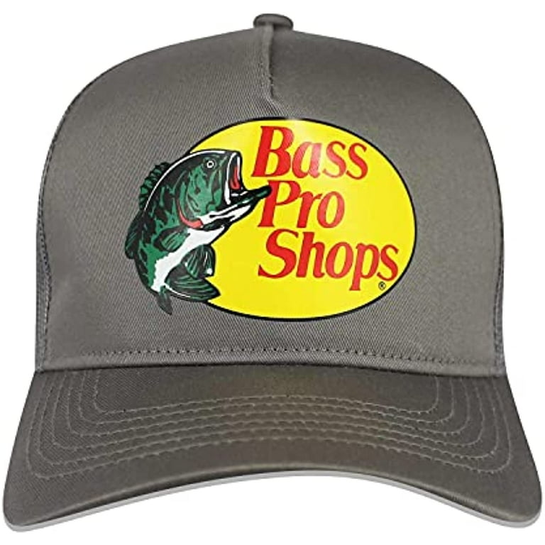Vintage Bass Pro Shops Mesh Snapback Trucker Hat Rope Cap - SILVER / GRAY