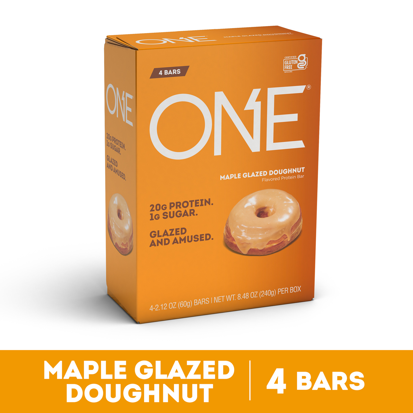 One Protein Bar, Maple Glazed Doughnut, 20g Protein, 4 Count - image 5 of 5