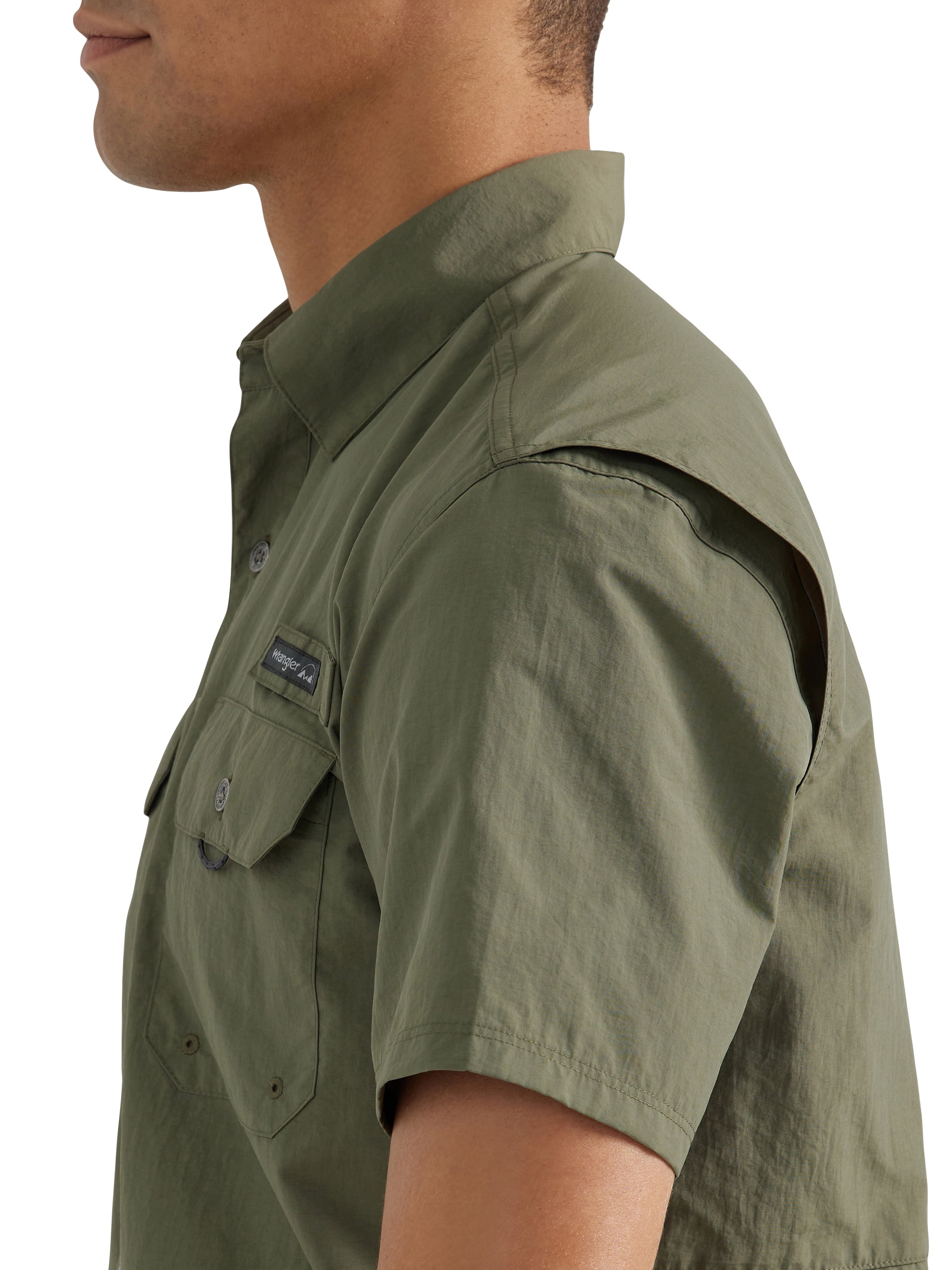 Wrangler Outdoor Series 3XT Men's Fishing Shirt Beige Mesh Lined Short  Sleeve