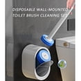 thumbnail image 6 of Wall-Mounted Disposable Toilet Brush Kit - 360° Deep Clean Scrubber with Self-Cleaning Pads, No Mess Space-Saving (White) Z, 6 of 7