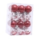 thumbnail image 2 of Juego de 24 adornos navideños para árbol de Navidad. Rojo claro, 2 of 9