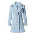 thumbnail image 5 of Vedolay Fall Clothes for Women 2023 Fall Coat Jacket Coat Open Front Cardigan Blue,M, 5 of 5