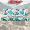 thumbnail image 3 of FKELYI Dustproof Mule Bench Seat Cover Compatible with Kawasaki Mule 600/610 Tropical Palm Leaf Print Seat Protector Waterproof Cover for Polaris Ranger XP 1000, 3 of 7