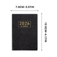 thumbnail image 3 of A7 English Schedule Notebook Portable Small Notebook Colorful Starlight Leather Planner Journal, 3 of 7