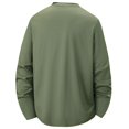 thumbnail image 5 of Men's Camo Print Color Block Shirt,Long Sleeve Crew Neck Breathable Quick Dry Clothes, Casual Athletic Fall Daily Top Army Green M, 5 of 6