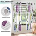 thumbnail image 3 of Yayeee Window Curtains Light Filtering 63"x42" Grommet Panel Pair Home Living Room Decor, Purple Yellow Green Grapes Pattern, 3 of 7