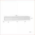 thumbnail image 2 of TV Furniture | Modern 69” Floating Wall-Mounted TV Stand with 16-Color LEDs | White | MDF, 2 of 8