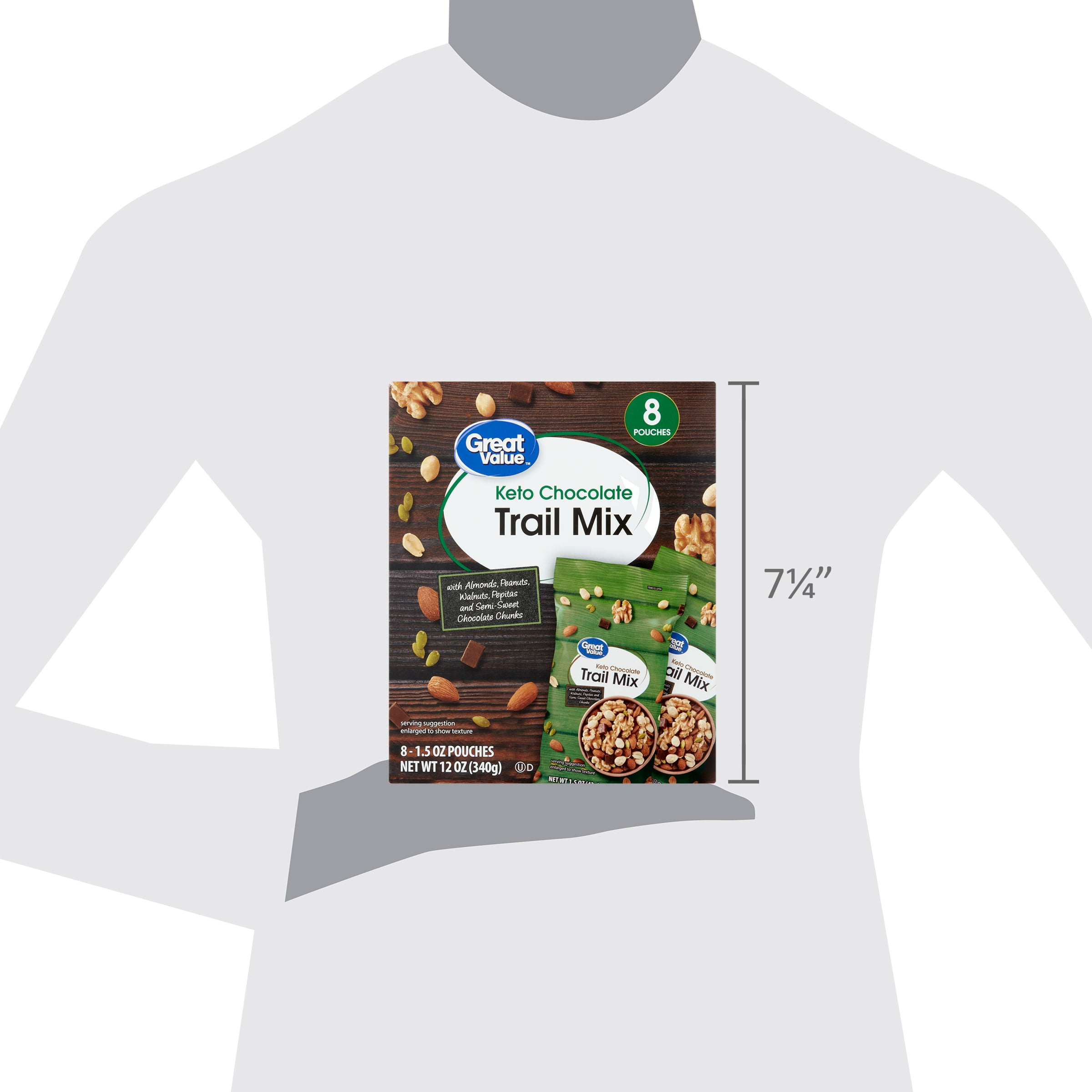 Great Value Keto Chocolate Mix, 1.5 oz, 8 Count