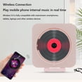 thumbnail image 5 of Soporte de pared Bluetooth estéreo portátil reproductor multimedia CD (rosa EE. UU.) Likrtyny Accesorios electrónicos, 5 of 5