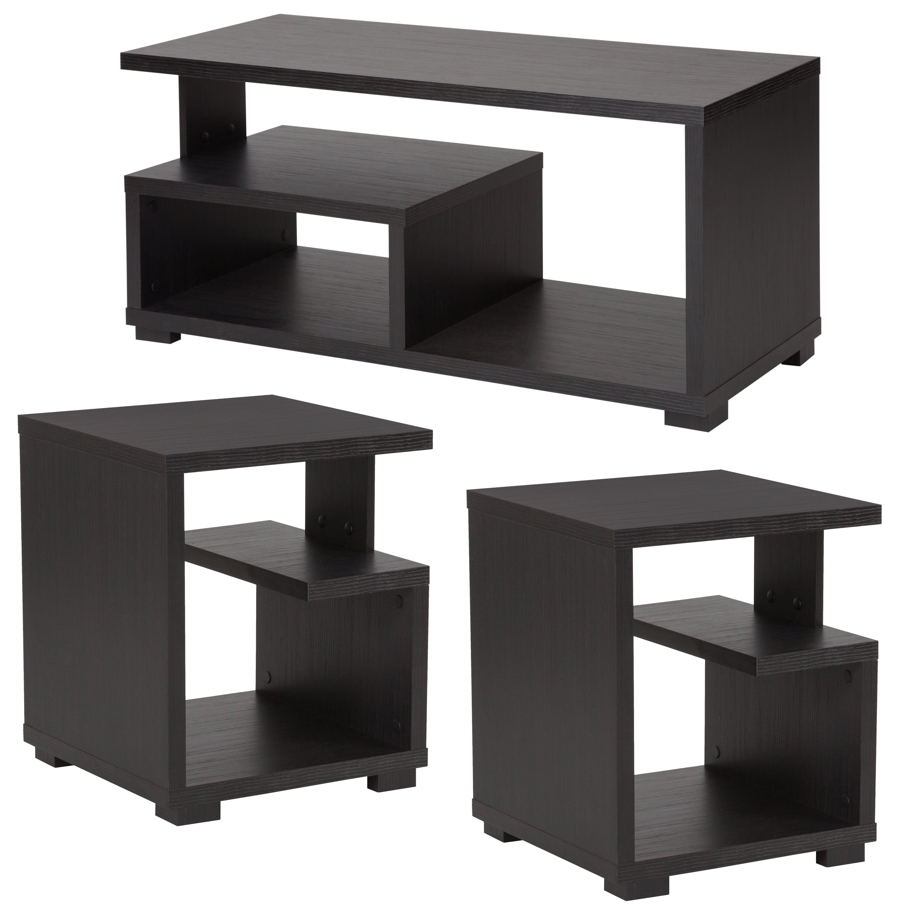 Morristown Collection Flash Furniture 3 Piece Coffee and End Table in