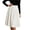 White, variant on Ruimatai Womens Pleated Midi Skirt High Waist Elastic Pocket Work Office Casual Spring Daily Flowy A-Line Skirt