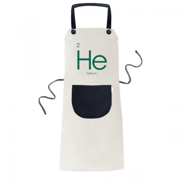 Quimica elementos periodo cuadro raro gas helio que Babero delantal de Cocina Beige ajustables, bolsillo mujeres hombres chef Gift