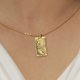 thumbnail image 4 of Collar de Tarot JeenMata La Luna Joyas con Colgante Personalizadas Unisex En Baño de Oro Amarillo, 4 of 6