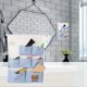 thumbnail image 3 of 7 Pockets Cute Cartoon Pattern Wall Hanging Bag Cosmetic Makeup Brush Storage OrganizerBlue Tiger, 3 of 5
