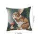 thumbnail image 3 of CaiYueKe Easter Rabbit Floral Pillow Cover - Sofa Cushion Case Home Decor Throw Pillow for Living Room Couch Bedroom Outdoor Indoor Decorative Accent Spring Holiday Farmhouse Decor, 3 of 8