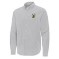 thumbnail image 2 of Men's Antigua Gray Milwaukee Bucks Porter Woven Long Sleeve Button-Down Shirt, 2 of 3