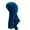 Light Blue, variant on Breathable Unisex Men Women Velvet Bandana Hat Turban Cap Doo Durag Headwear Purple