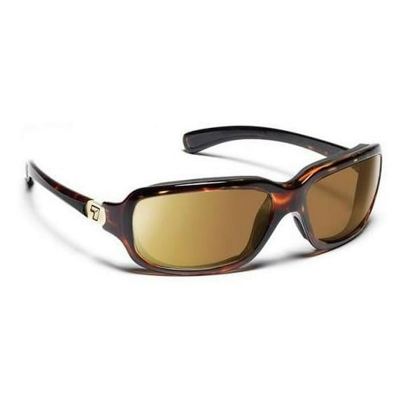 Marin Full Wrap Sunglasses for Outdoors, 100% UVA + UVB Protection, Black Tortoise Frame/SharpView Copper Lenses