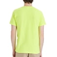 thumbnail image 4 of Hanes High Visibility T-Shirt, Safety Green, Sizes S-5XL | Short Sleeve Crewneck Work Shirt, 60/40 Cotton/Polyester, 4 of 5