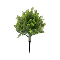 Yhmxh 20" Artificial Topiary Ball Trees UV Resistant Outdoor Faux Shrubs with Ground Spike for Front Porch, Garden, Yard, Patio Decor, Ground Spike Lifelike Greenery Bushes, Indoor & Outdoor