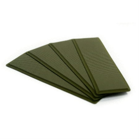 UPC: 0817342022726 | SeaDek 3.75  x 12.75  x 5mm 4-Piece Step Kit – 3.75  x 12.75  Olive Green Embossed – 95.25mm x 323.85mm x 5mm