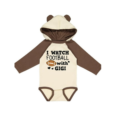 

Inktastic I Watch Football with My Gigi Gift Baby Boy Long Sleeve Bodysuit