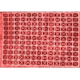 thumbnail image 1 of Ahgly Company Indoor Rectangle Oriental Red Modern Area Rugs, 8' x 12', 1 of 4