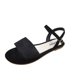thumbnail image 2 of Sandalias planas informales con punta abierta y hebilla para la playa para mujer Wmkox8yii nm2570, 2 of 3
