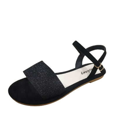 

Open Toe Tie Up Ankle Wrap Flat Sandals for Women Casual Summer Roman Sandals Rhinestone Flat Sandals Walking Retro Women Sandals