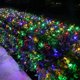 thumbnail image 4 of Luces de red navideñas conectables, 8 modos, 1,5 m x 1,5 m, 96 luces LED de malla para árboles de Navidad, arbustos, bodas, jardines, 4 of 5