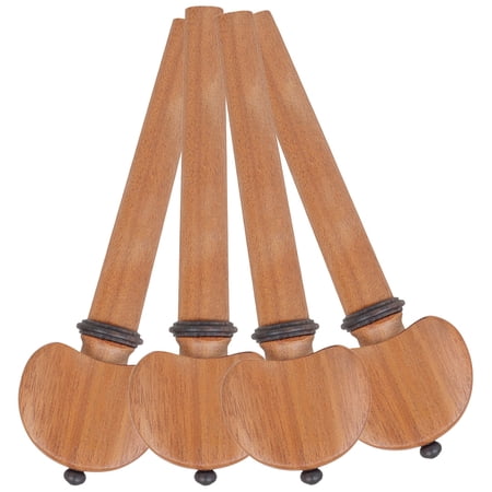 WEAVILUX 4pcs Replacement Cello Tuning Pegs Set for String Instrument Repair and Maintenance Accessories