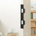 thumbnail image 4 of Plaque de Gâche de Porte, Plaque de Sécurité en Acier Robuste, Plaque de Protection pour Porte, Accessoires en Métal, Plaque de Protection pour Porte, Accessoires en Métal, Gâche de Sécurité pour Porte d'Entrée Facile Noir, 4 of 6
